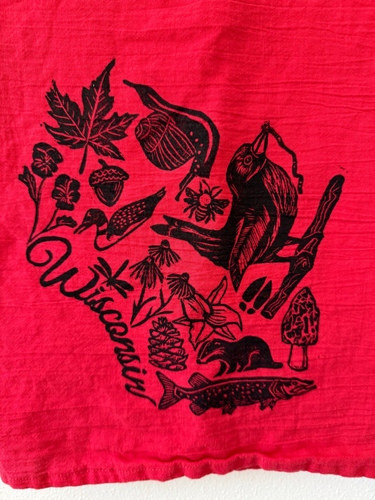 Wisconsin Nature Tea Towel