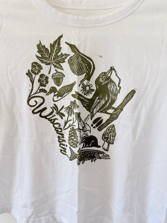 Wisconsin Cropped T-Shirt