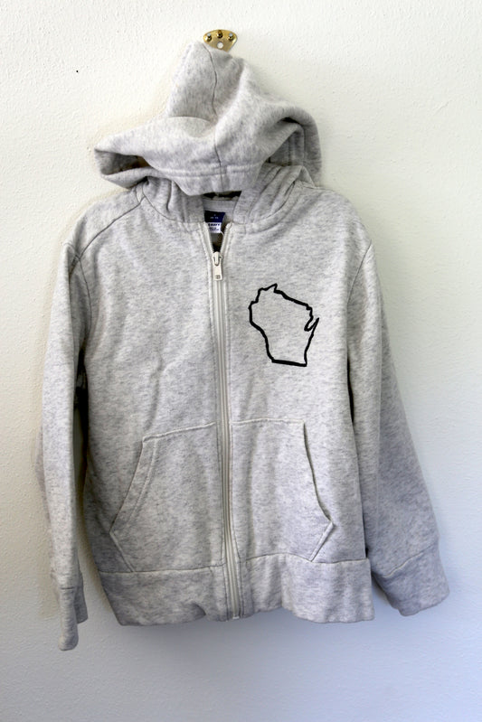 Kids Wisconsin + Fish Sweatshirt