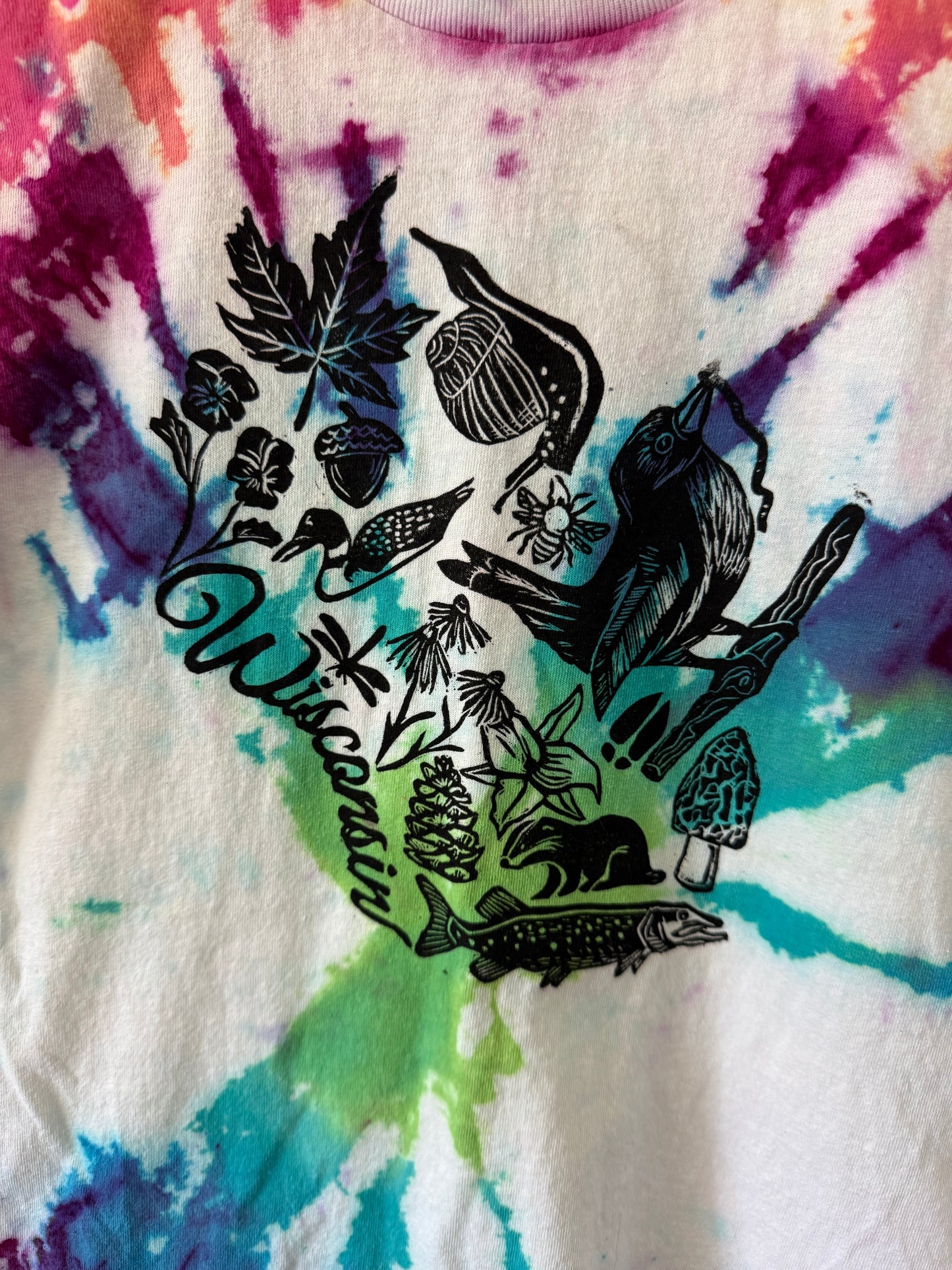 Wisconsin Tie Dyed Shirt