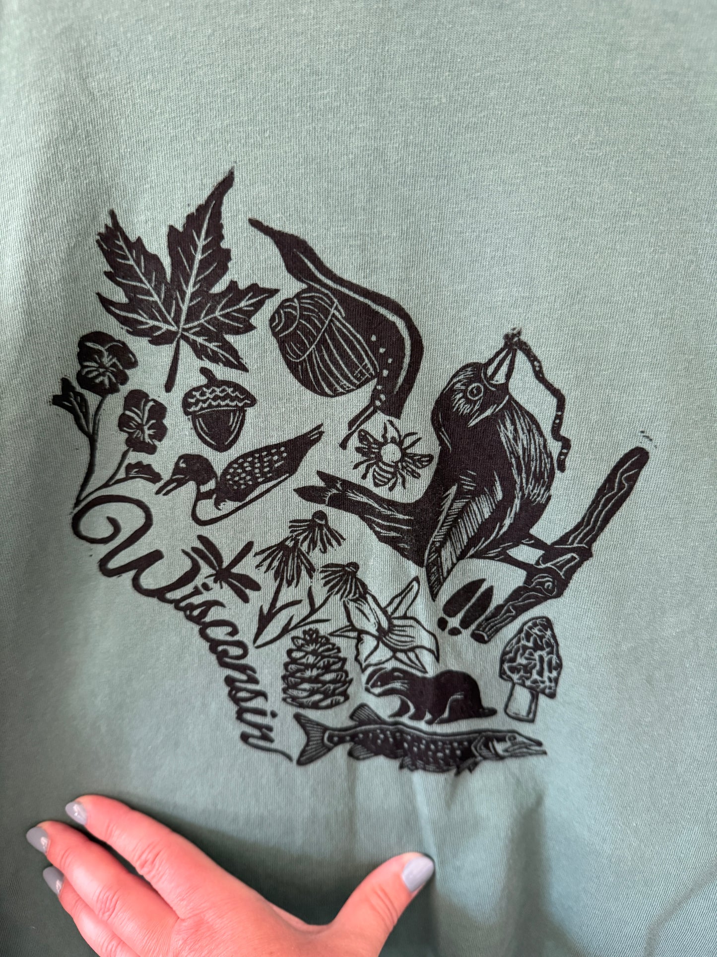 Long Sleeve Wisconsin Print