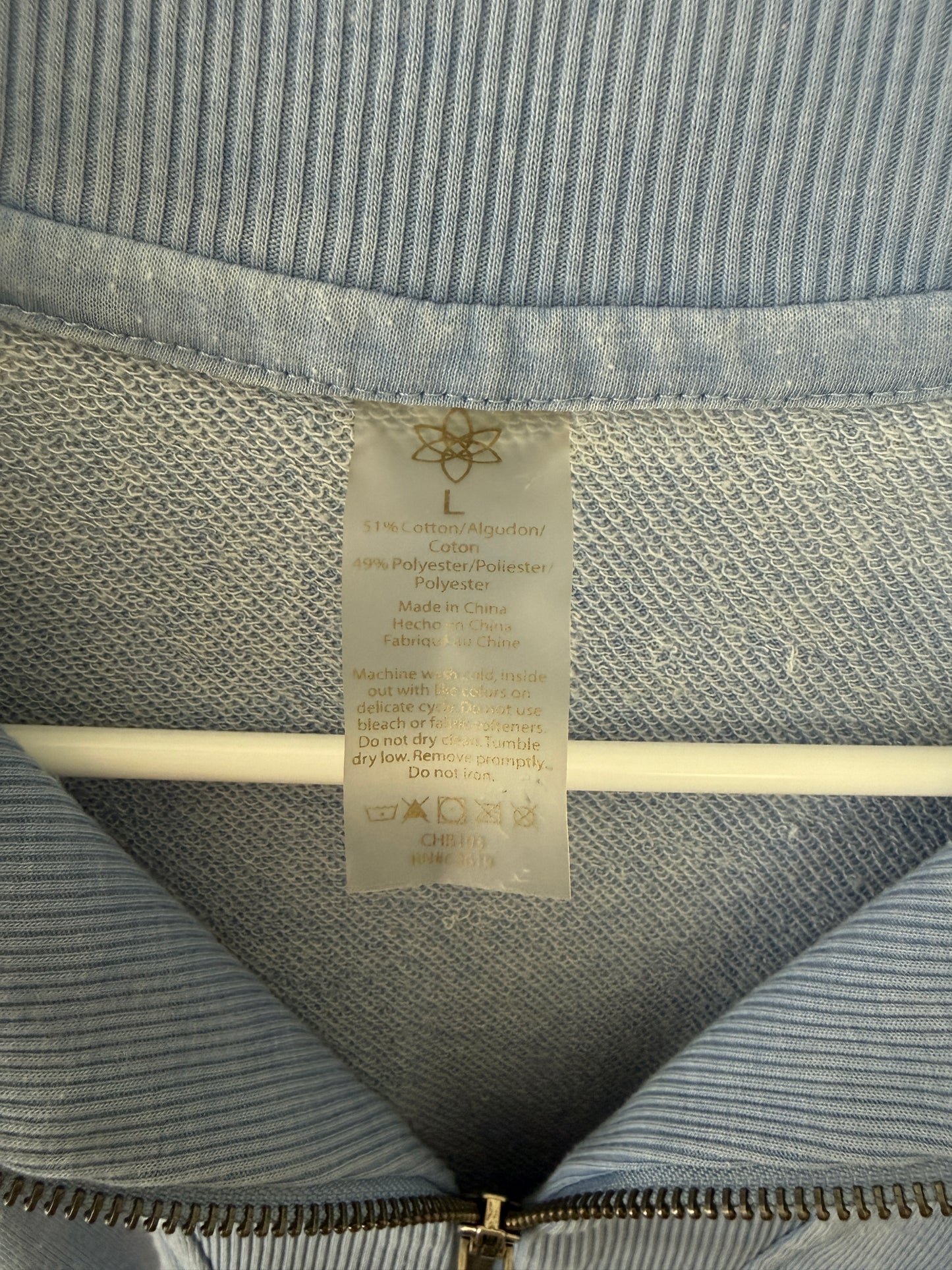 Dragonfly + Flower Half Zip Sweatshirt