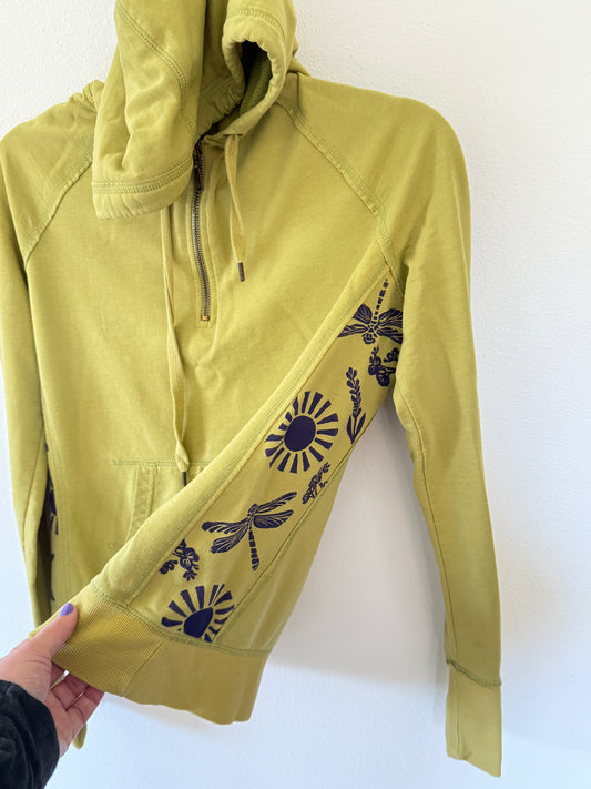 Hooded Half Zip Sweatshirt
